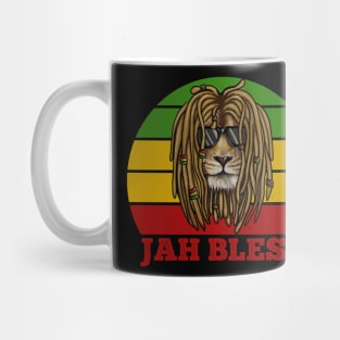 Jah Bless, Jamaica, Rasta African Lion Mug